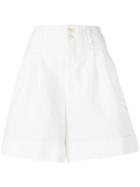 Comme Des Garçons Wide Leg Shorts - White