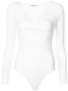 T By Alexander Wang Twist-front Top - White