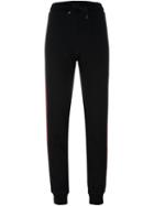 Mcq Alexander Mcqueen Stripe Appliqué Track Pants, Women's, Size: Small, Black, Cotton