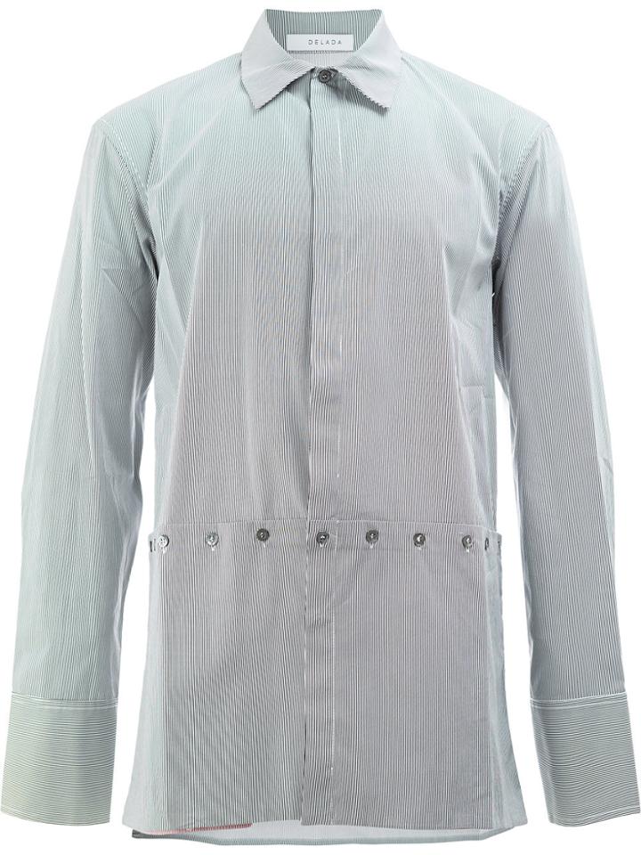 Delada Demi Buttoned Shirt - Grey