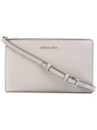 Michael Kors - Slim Shoulder Bag - Women - Leather - One Size, Women's, Grey, Leather