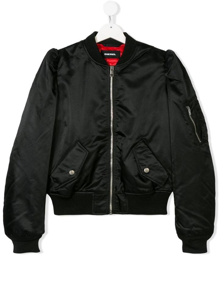 Diesel Kids Bomber Jacket - Black