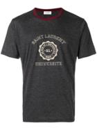 Saint Laurent Varsity Logo T-shirt - Grey