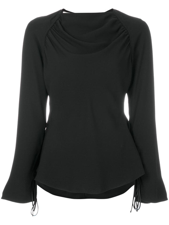 Marni Gathered Blouse - Black