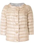 Herno Cropped Padded Jacket - Nude & Neutrals