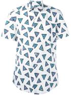 Kenzo Bermudas Shirt, Men's, Size: 40, White, Cotton