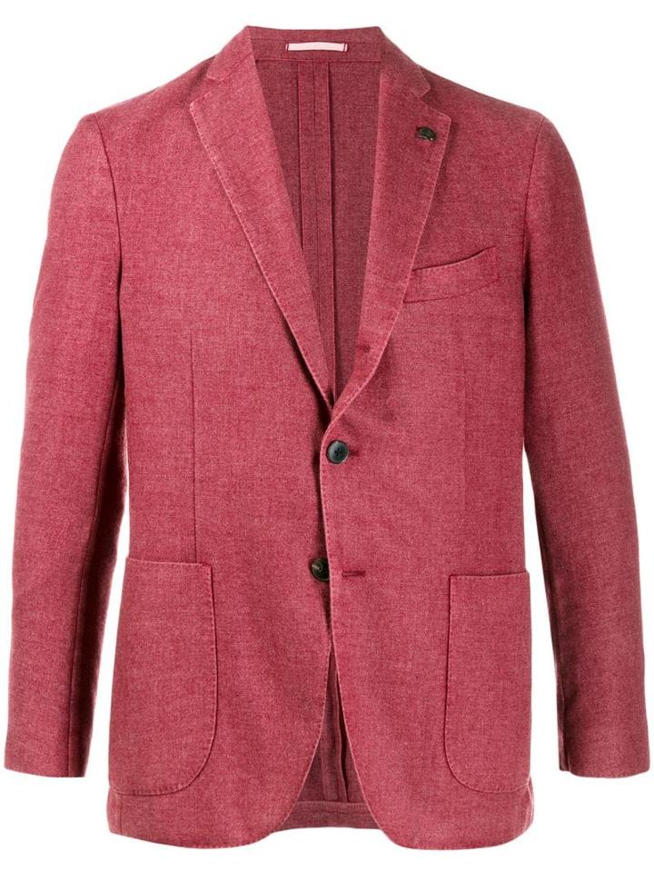 Gabriele Pasini Patch Pocket Blazer - Red
