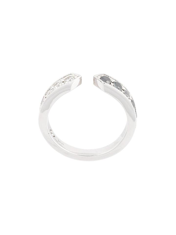 Lizzie Mandler Fine Jewelry Othello Chevron Pave Ring - Metallic