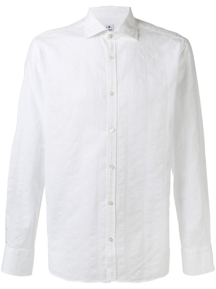Danolis Spread Collar Shirt, Men's, Size: 41, White, Cotton