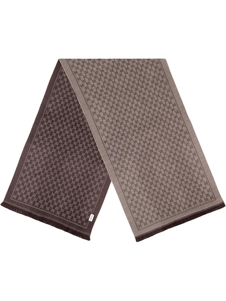 Gucci Wool Gg Jacquard Scarf - Nude & Neutrals