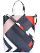 Emilio Pucci Geometric Print Tote Bag, Women's, Black, Leather