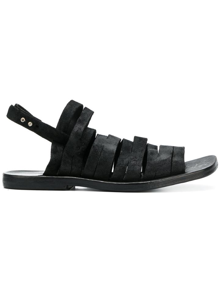 Dimissianos & Miller Strappy Slingback Sandals - Black