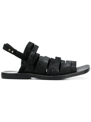 Dimissianos & Miller Strappy Slingback Sandals - Black
