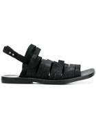 Dimissianos & Miller Strappy Slingback Sandals - Black