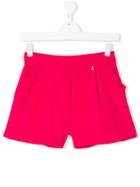 Patrizia Pepe Junior Frill Trim Shorts - Pink & Purple