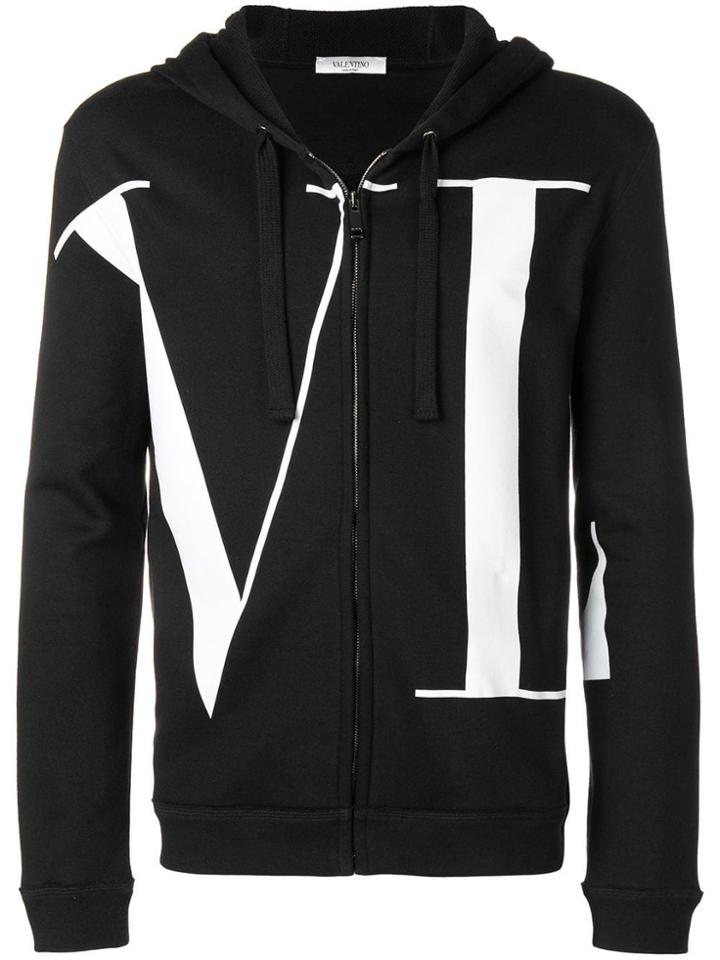 Valentino Vltn Zipped Jacket - Black