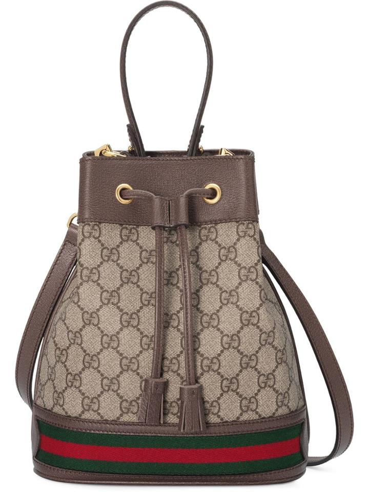 Gucci Ophidia Gg Bucket Bag Small - Neutrals
