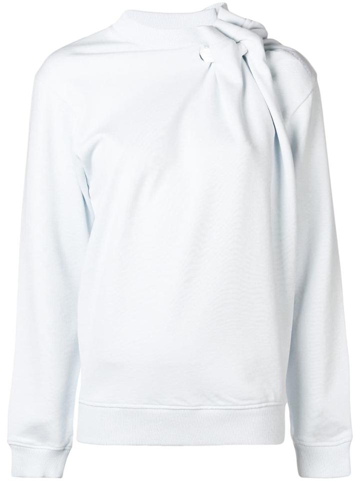Y / Project Asymmetric Gathered Sweatshirt - Blue
