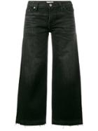 Simon Miller Cropped Frayed Jeans - Black