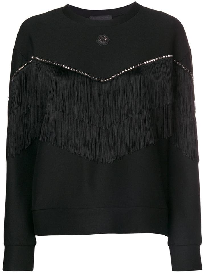 Philipp Plein Tassel Embellished Sweatshirt - Black