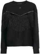 Philipp Plein Tassel Embellished Sweatshirt - Black