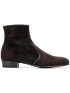 Lidfort Panelled Ankle Boots - Brown