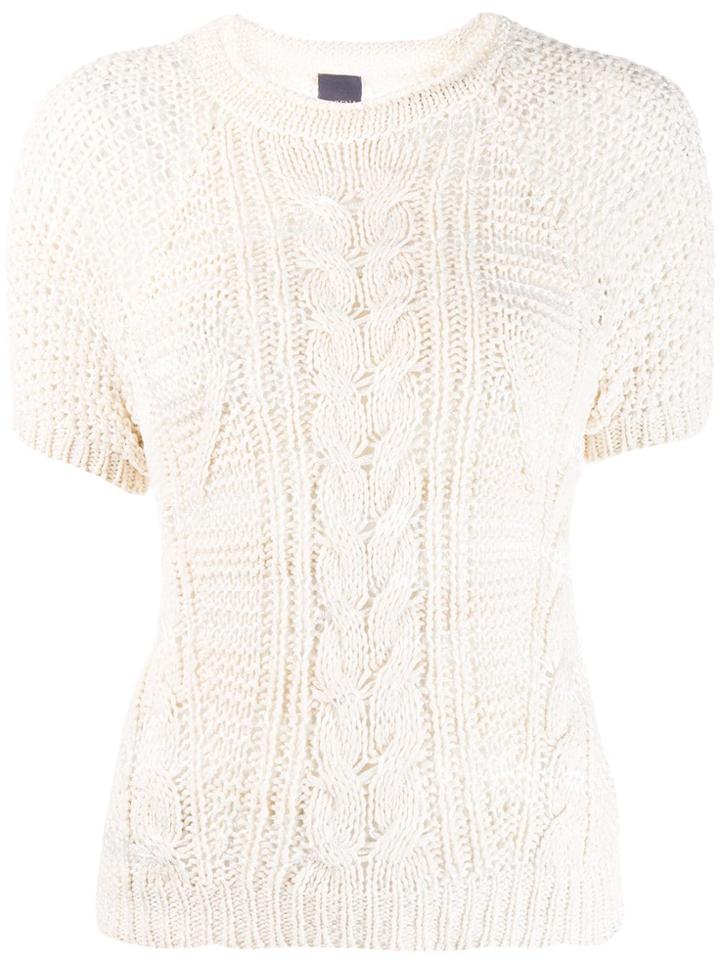 Lorena Antoniazzi Cable Knit Top - Neutrals
