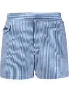 Mc2 Saint Barth Striped Swim Shorts - Blue