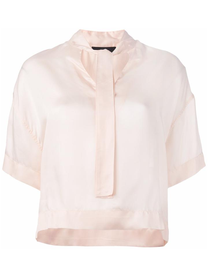 Diesel Pussy Bow Blouse - Nude & Neutrals