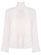 Diesel Pussy Bow Blouse - Nude & Neutrals