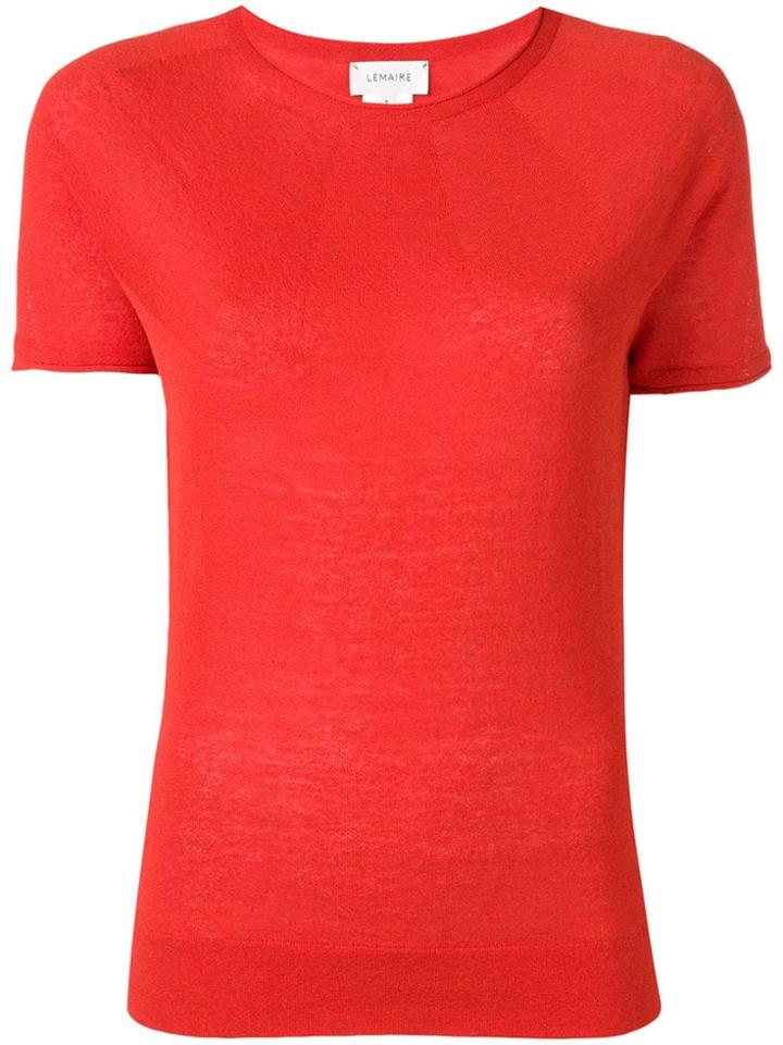 Lemaire Short Sleeve T-shirt - Red