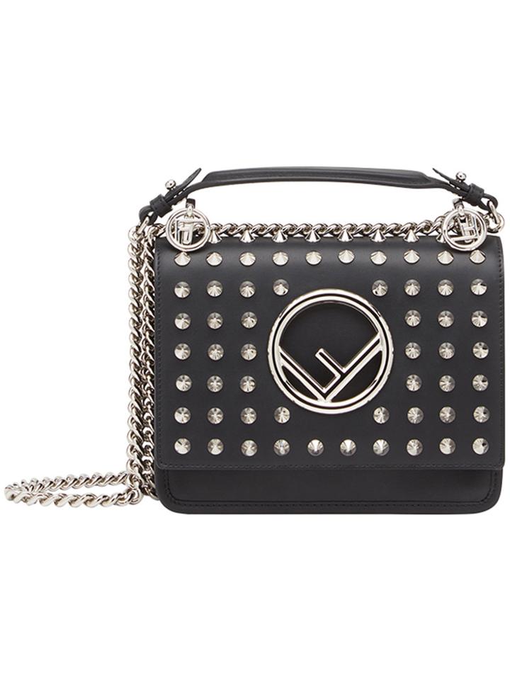 Fendi Kan I F Small Shoulder Bag - Black