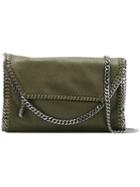 Stella Mccartney - Falabella Foldover Shoulder Bag - Women - Artificial Leather/metal - One Size, Green, Artificial Leather/metal