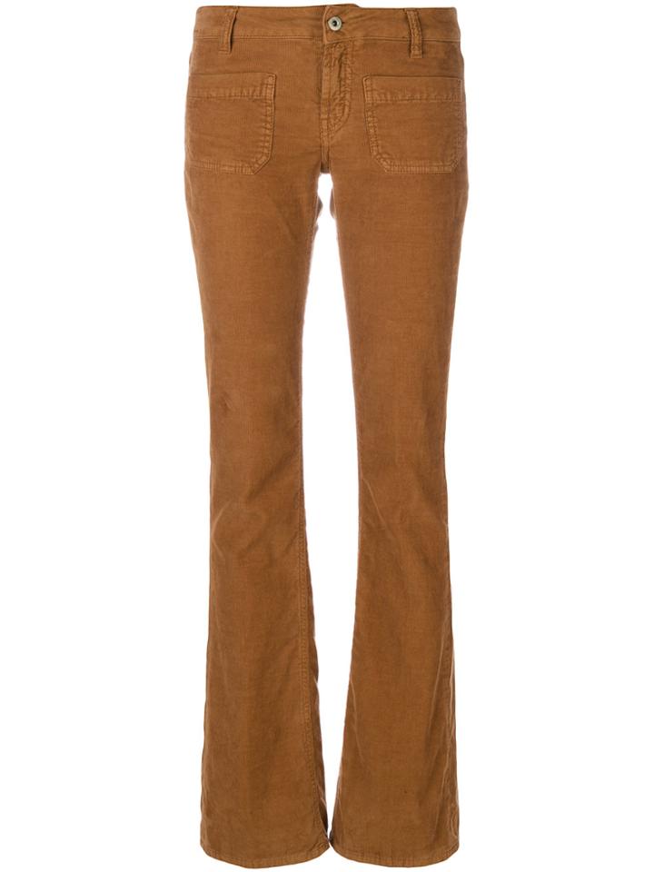 Dondup Flared Corduroy Trousers - Nude & Neutrals