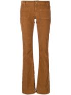 Dondup Flared Corduroy Trousers - Nude & Neutrals