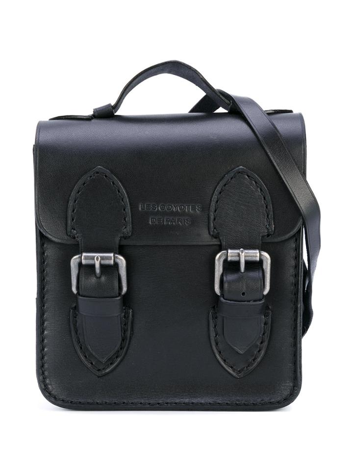 Les Coyotes De Paris Buckled Satchel - Black