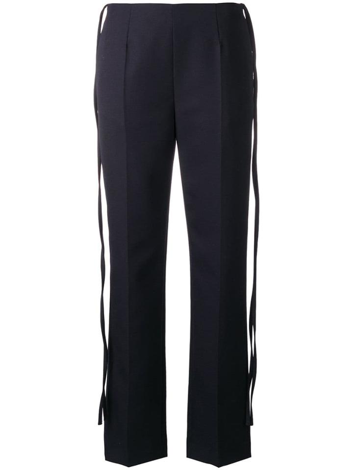 Mm6 Maison Margiela Hanging Detail Trousers - Blue