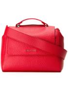 Orciani Flap Shoulder Bag, Women's, Red, Leather
