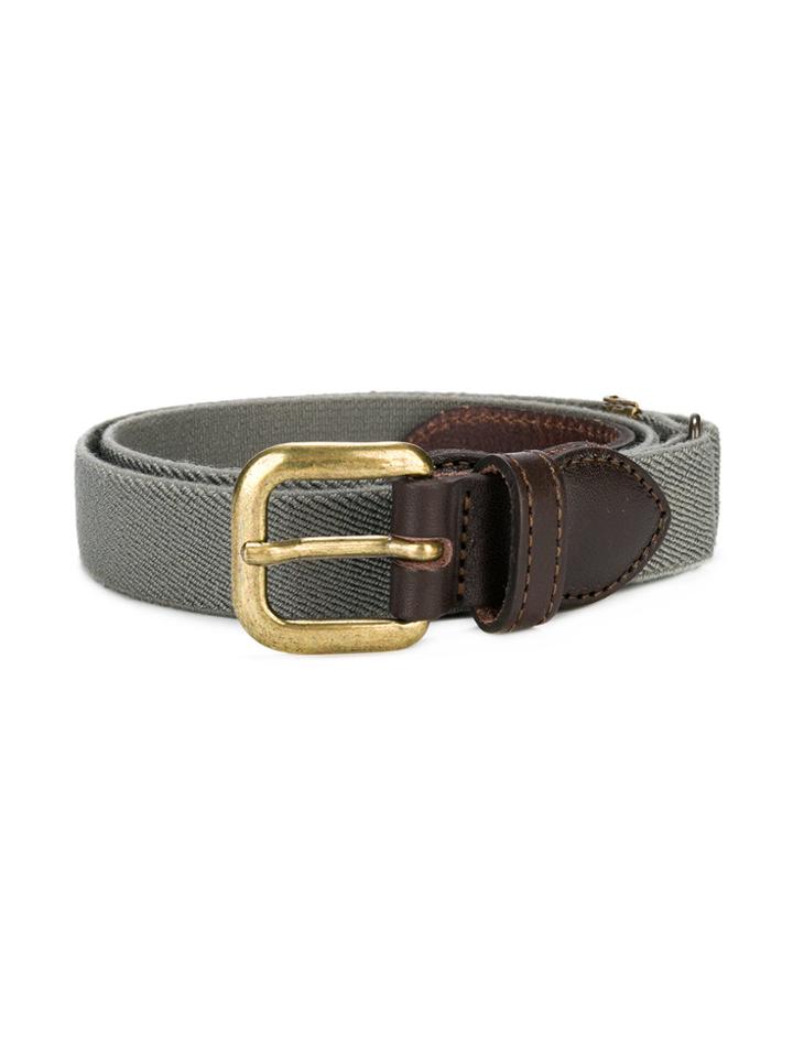 Il Gufo Two-tone Buckle Belt - Grey
