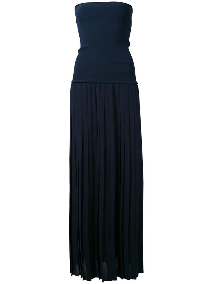 Antonio Marras Fitted Shift Strapless Dress - Blue