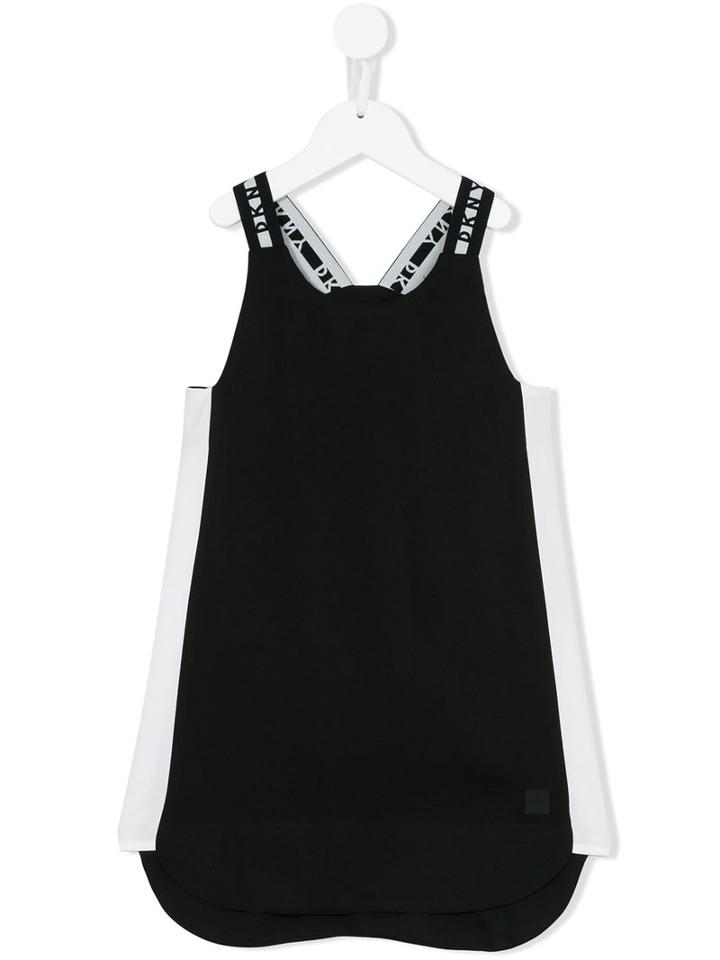 Dkny Kids - Strappy Mini Dress - Kids - Lyocell/viscose - 12 Yrs, Girl's, Black