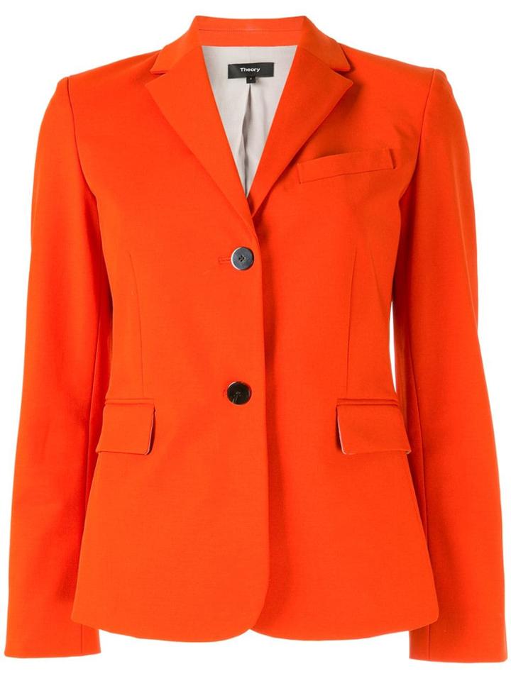 Theory Clean Shrunken Jacket - Orange