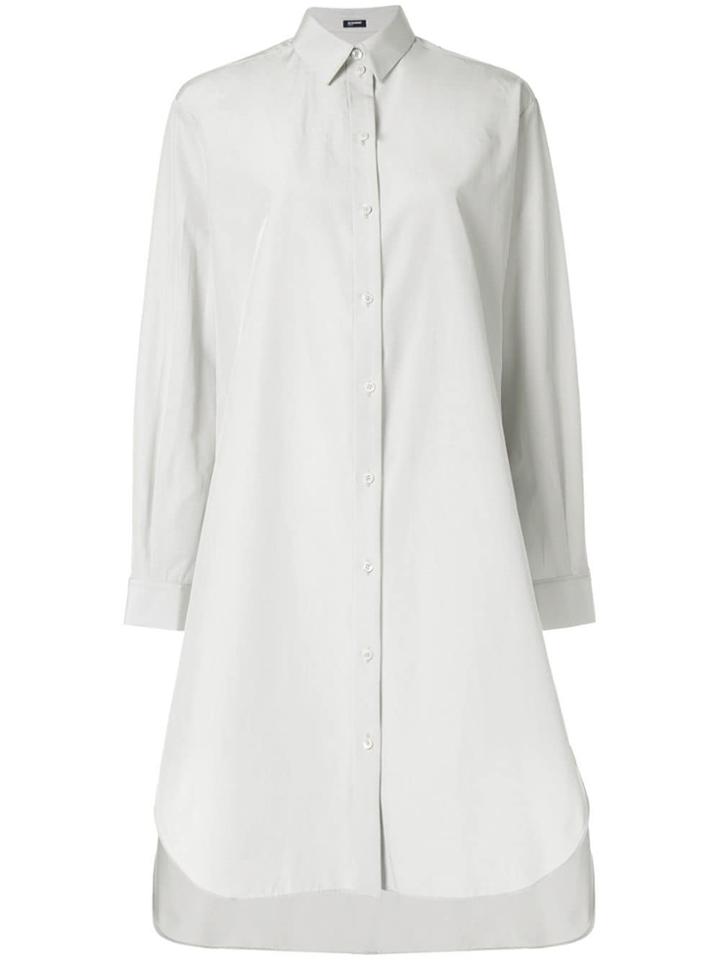 Jil Sander Navy Simple Shirt Dress - Grey
