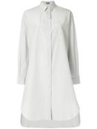 Jil Sander Navy Simple Shirt Dress - Grey