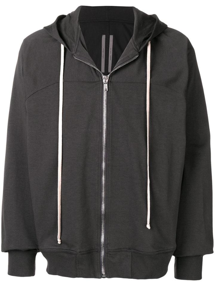 Rick Owens Zipped Up Hoodie - Grey