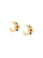 Gas Bijoux 'creole Wave' Earrings, Women's, Metallic