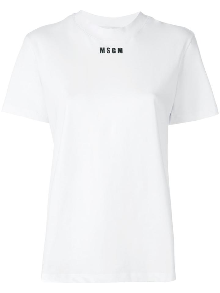 Msgm Logo T-shirt - White
