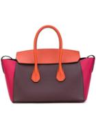 Bally - Colour Block Tote - Women - Calf Leather - One Size, Brown, Calf Leather