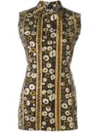 Jean Paul Gaultier Vintage Printed Sleeveless Shirt, Women's, Size: 40