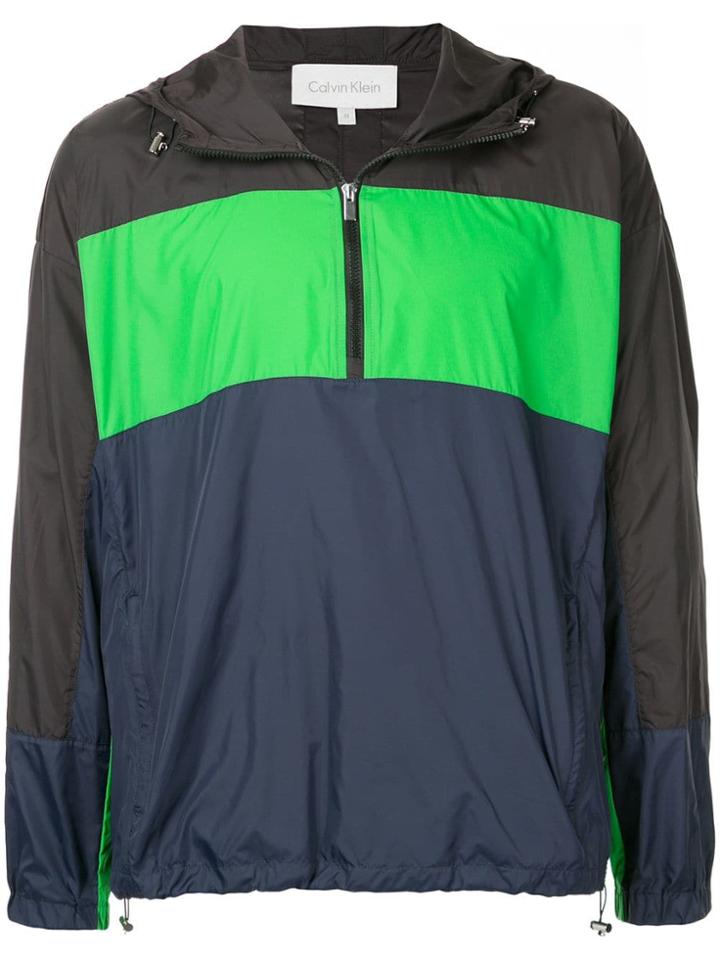 Ck Calvin Klein Colour Block Windbreaker - Green